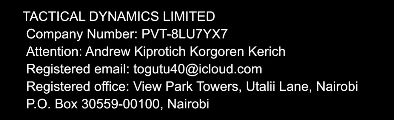 Tactical Dynamics Limited registration details